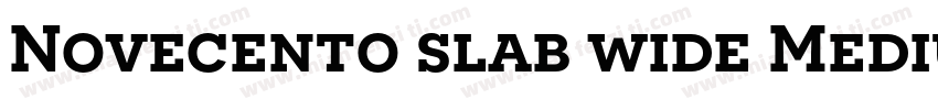 Novecento slab wide Medium字体转换